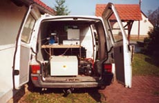 Technik f&uuml;r die Durchf&uuml;hrung von Kombinationsdrucksondierungen (KDS) und radiometrischen Bohrlochmessungen